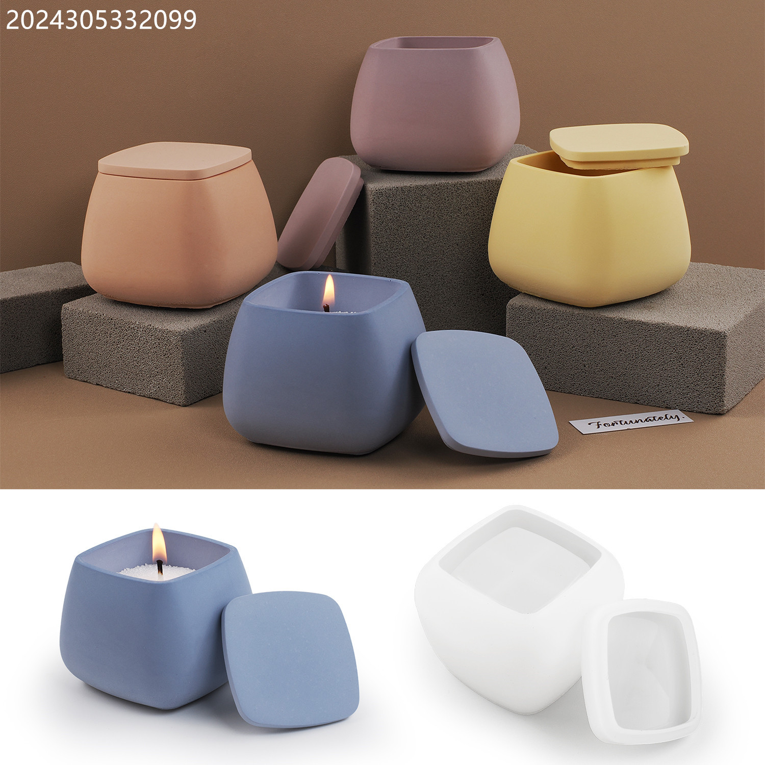 Candle Making Moulds - Molde de Silicone DIY para Resina,