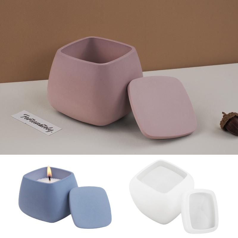 Candle Making Moulds - 1 conjunto caixa de armazenamento quadrado