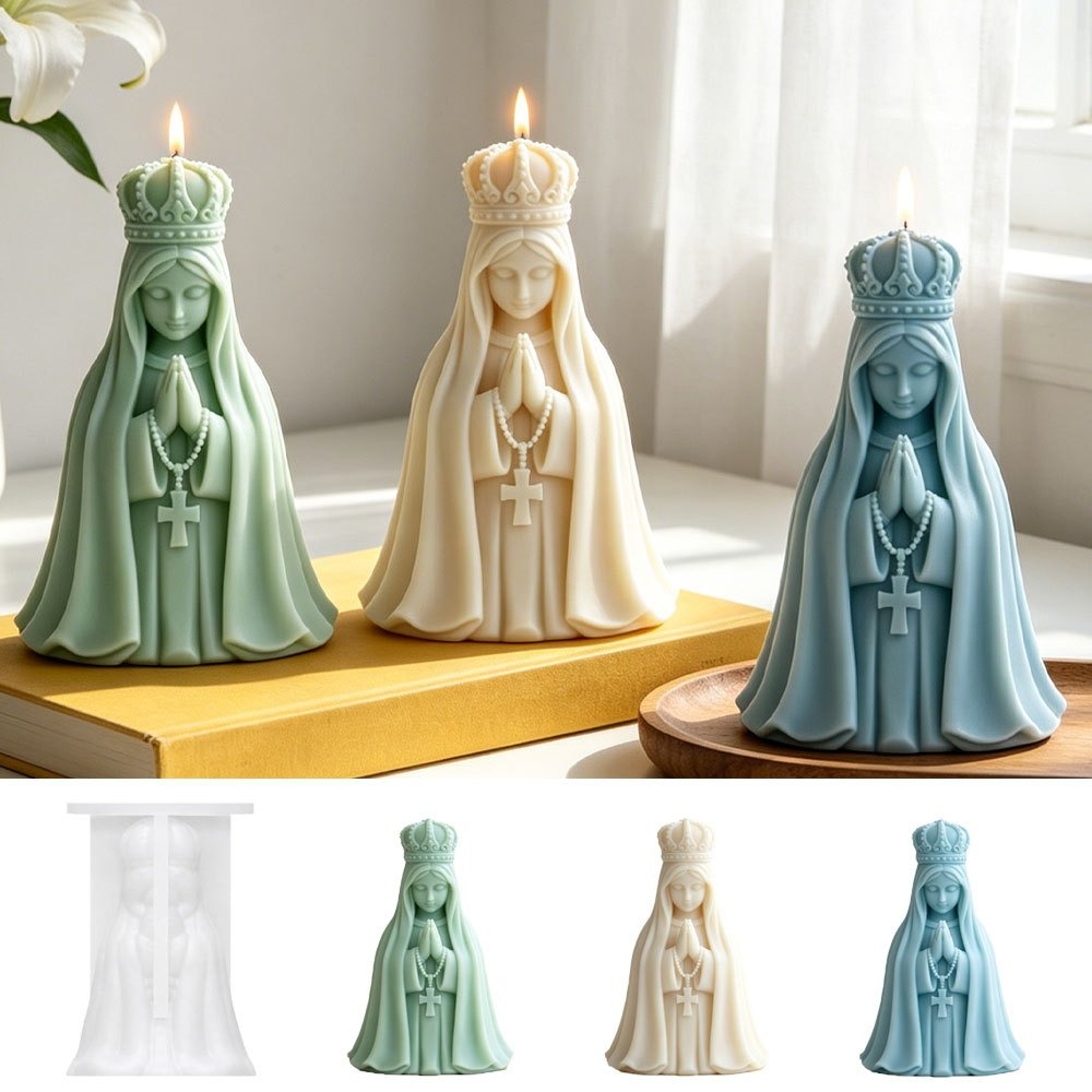 Candle Making Jelly - Molde de Silicone 3D Coroa Virgem