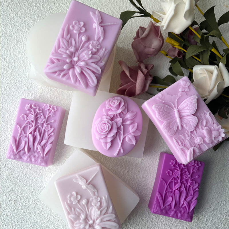 Candle Making Jelly - Dargonfly sabão silicone vela molde redondo
