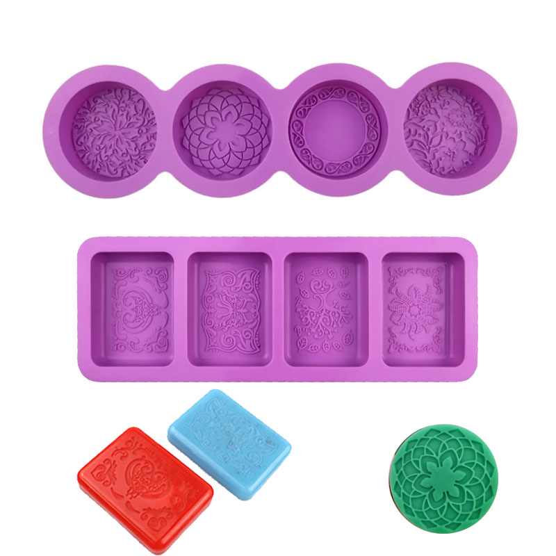 Candle Making Bath - Molde de silicone com padrão de