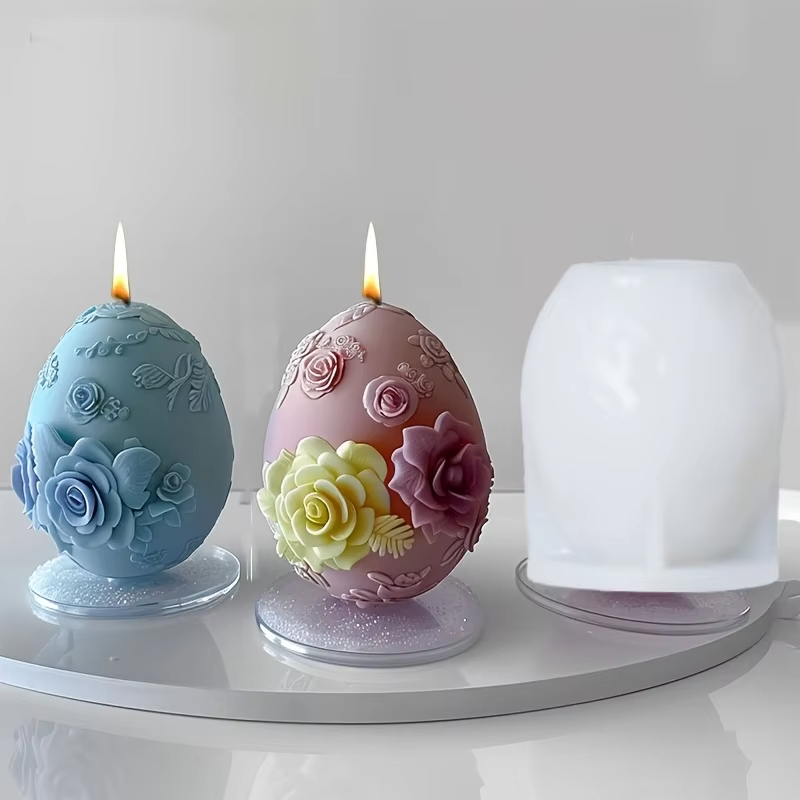 Molde de ovo de flor em relevo - Candle Making Bath avaliação e preço