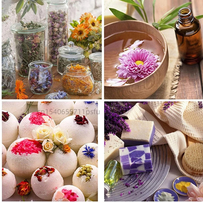 Flores secas naturais de alta  - Candle Making Bath avaliação e preço