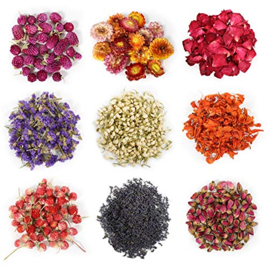9 Sacos de Flores Secas, Kit d - Candle Making Bath avaliação e preço