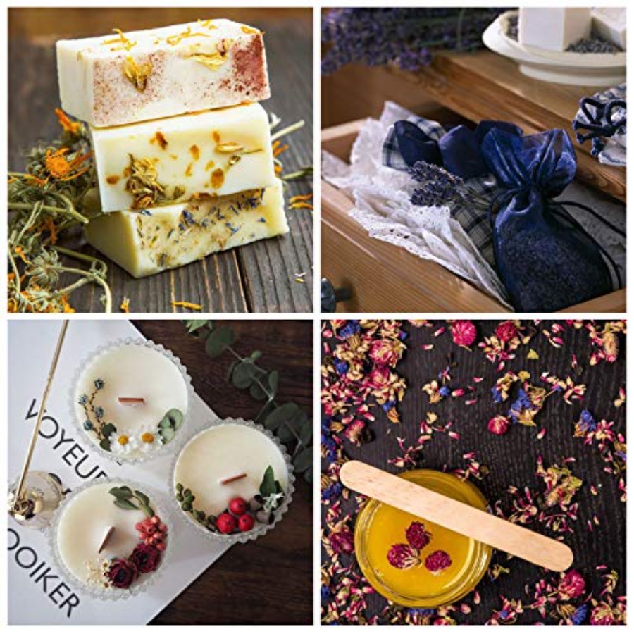 9 Sacos de Flores Secas, Kit d - Candle Making Bath avaliação e preço