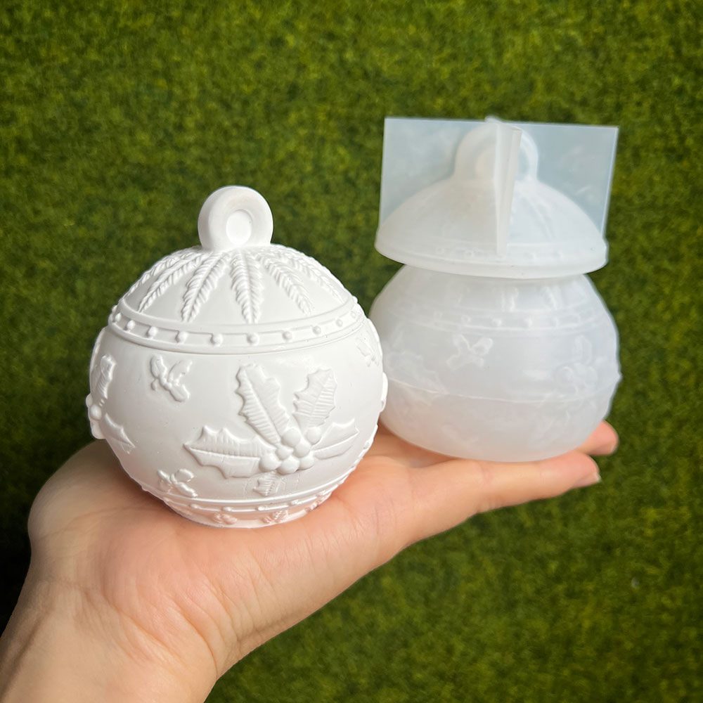 Natal bola redonda vela jar mo - Kraft Box Candle avaliação e preço