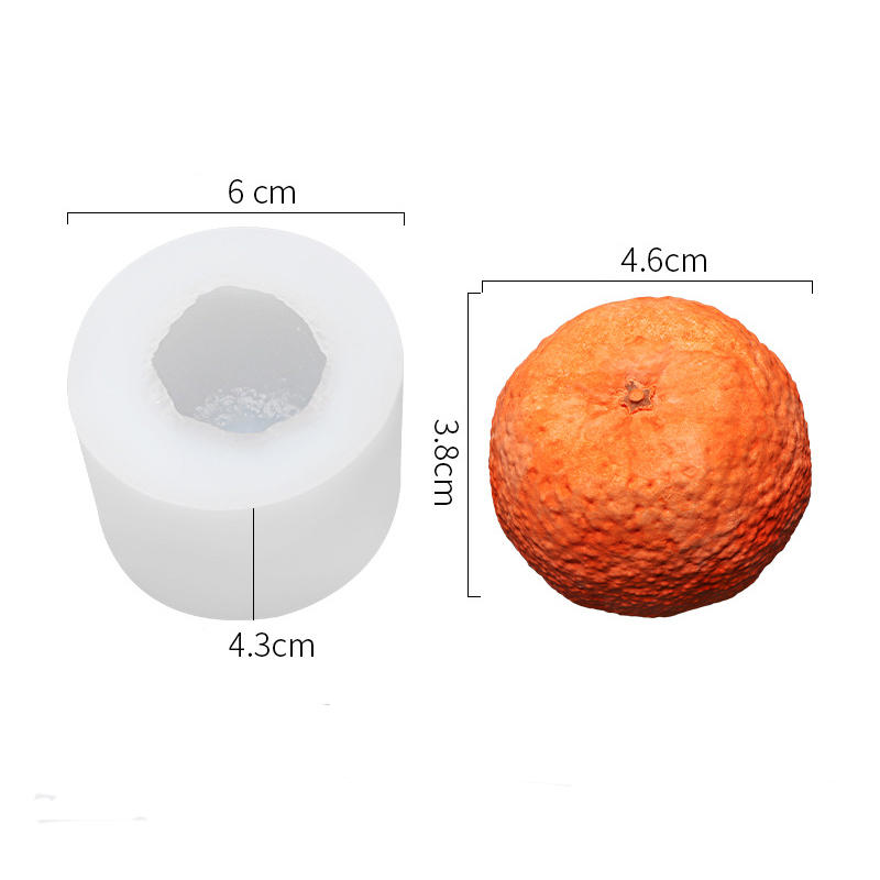 Molde de vela laranja 3d, mold - Candle Making Bath avaliação e preço