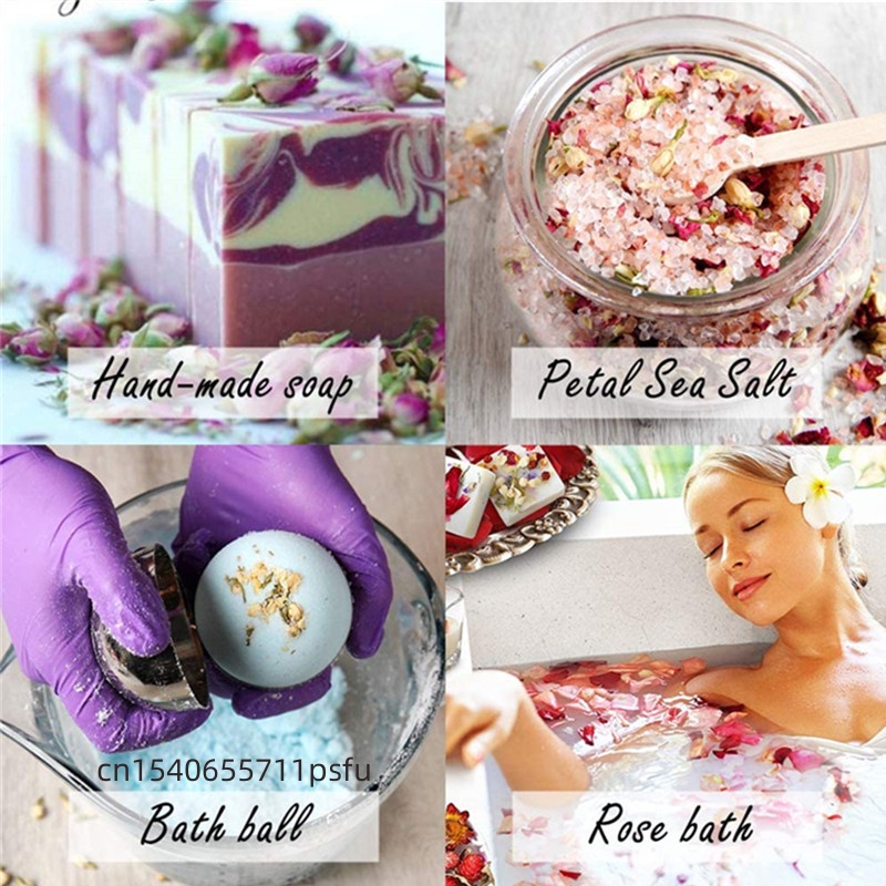 Botões de rosa secos naturais  - Candle Making Bath avaliação e preço