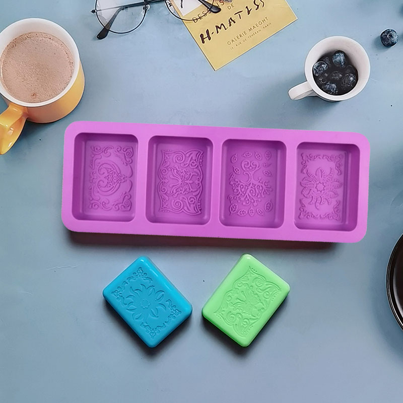 Molde de silicone com padrão d - Candle Making Bath avaliação e preço