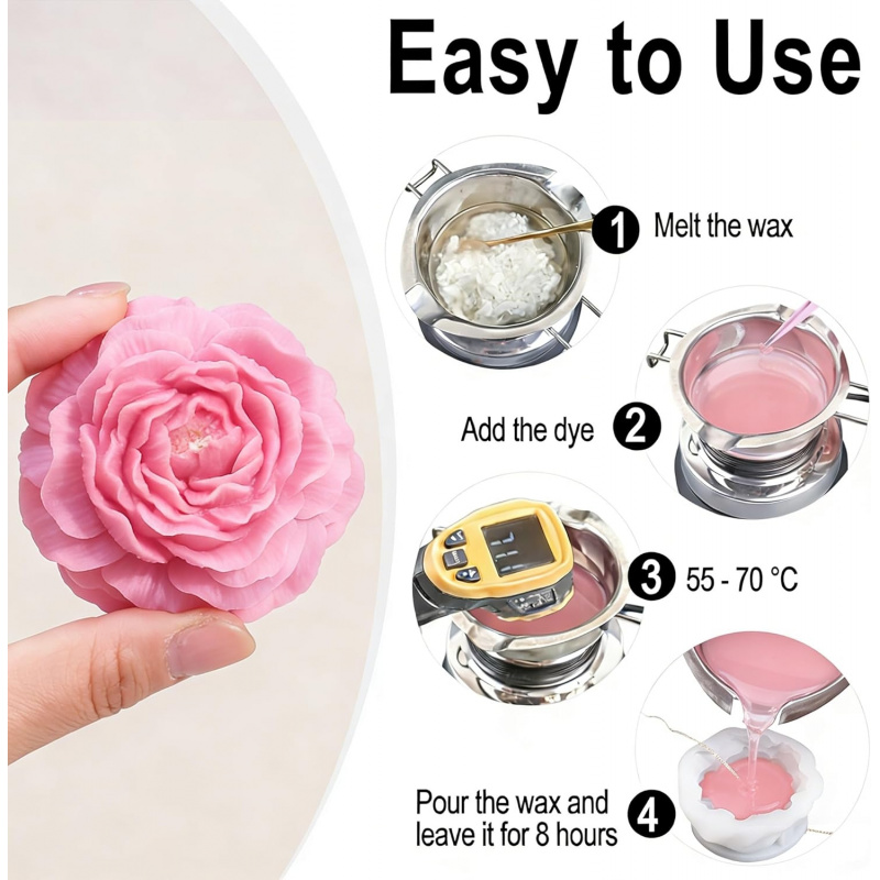 Conjunto de moldes de silicone - Candle Making Jelly avaliação e preço