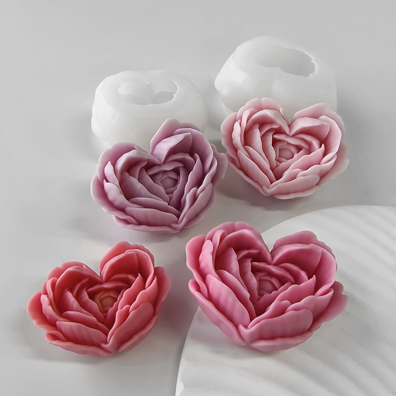 Amor flor molde de silicone di - Candle Making Jelly avaliação e preço