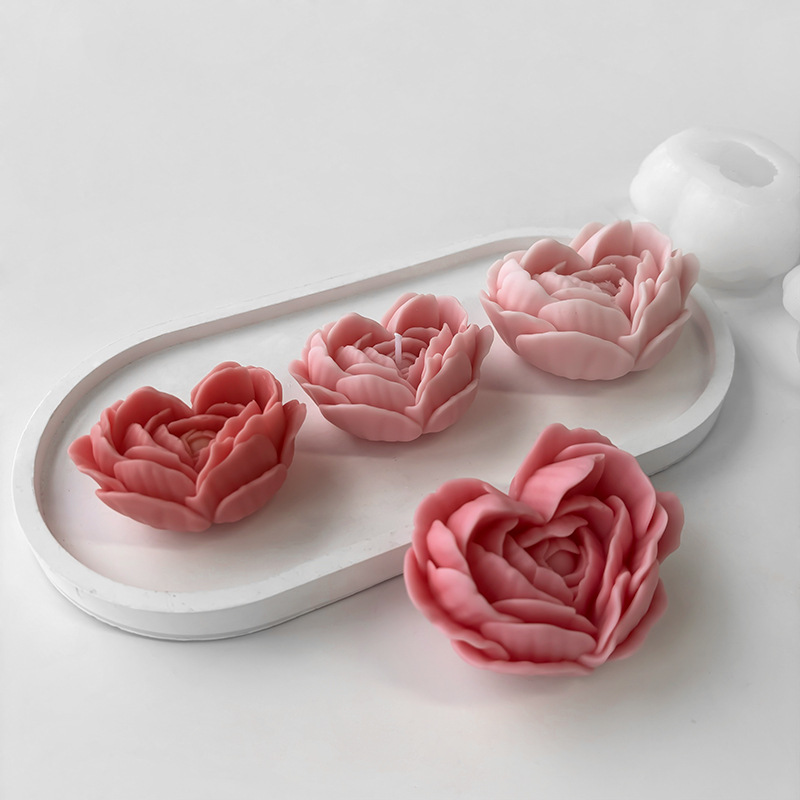 Amor flor molde de silicone di - Candle Making Jelly avaliação e preço