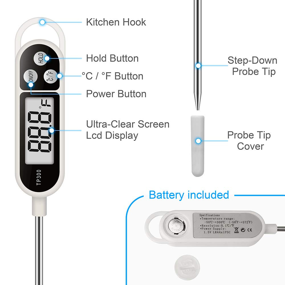 Termômetro Digital de Alimento - Thermometer Candy Candle avaliação e preço