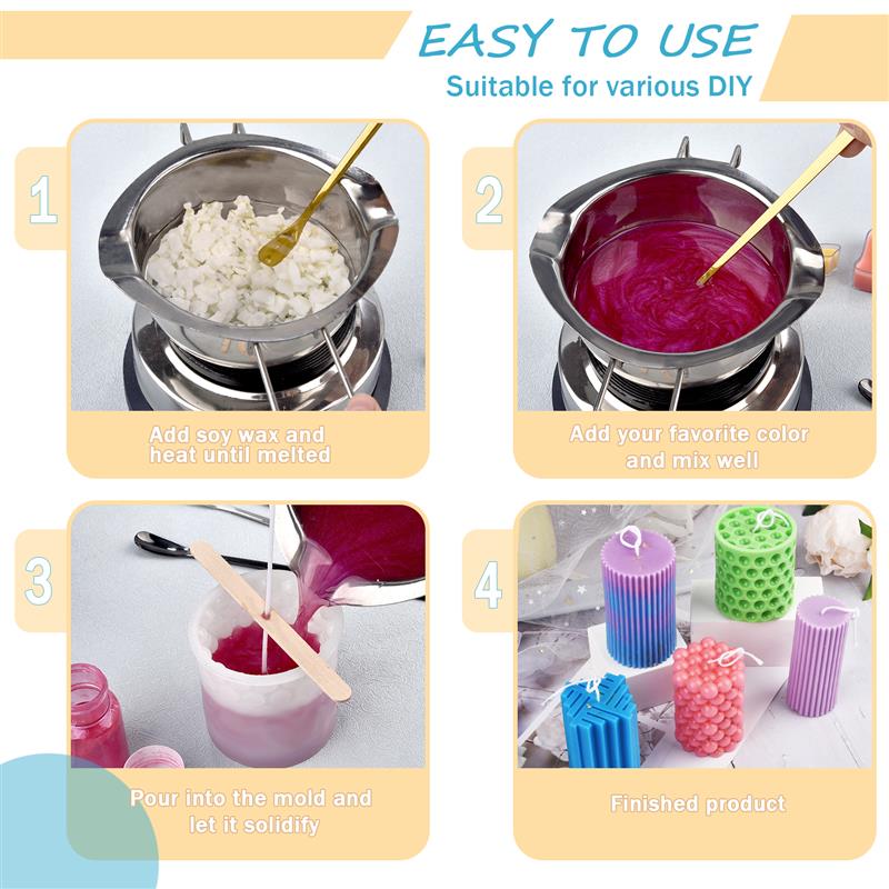 100/500g/1kg cera de soja pura - Candle Making Activity avaliação e preço